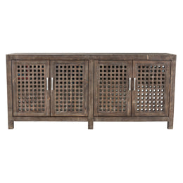 Prado 4dr Sideboard - Aged Brown