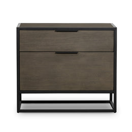 Oxford File Cabinet - WBS Grey Veneer