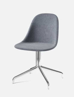 Harbour Swivel Side Chair, Black Legs, Fiord 751 Seat