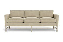 Bamboo Sofa - Solid Ultrasuede - Natural