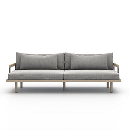 Nelson Outdoor Sofa-95"-Brown/Faye Ash