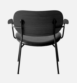 Co Lounge Chair, Black Oak Arms/Back, Leather Dakar 0842 Seat