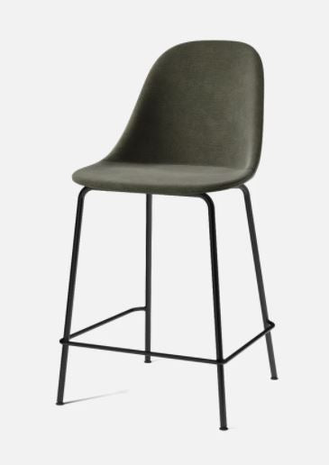 Harbour Counter Side Chair, Black Legs, Fiord 961 Seat