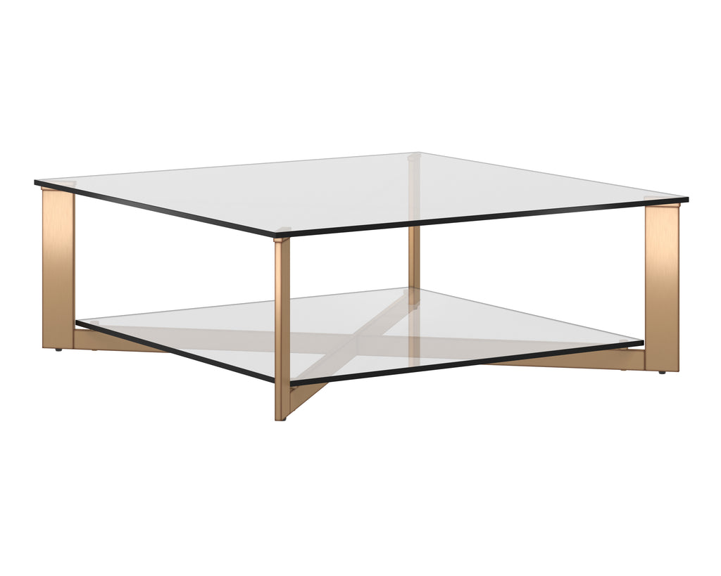 Xavier Coffee Table - Antique Brass