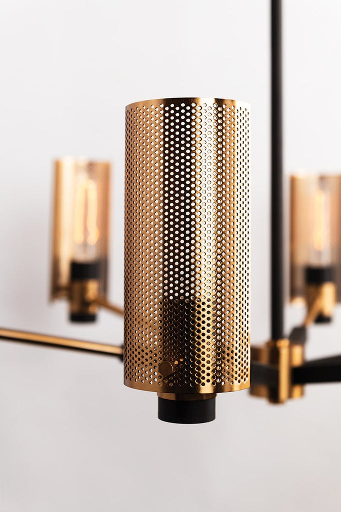 Pilsen Wall Sconce 8" - Modern Bronze And Aged Brass