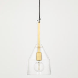 Sloan Pendant 17" - Aged Brass