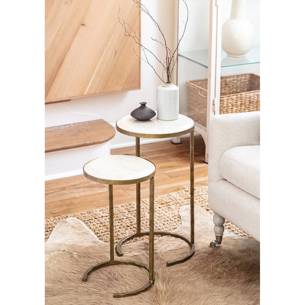 Bone Veneer Nesting Table