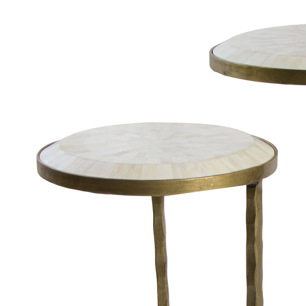 Bone Veneer Nesting Table