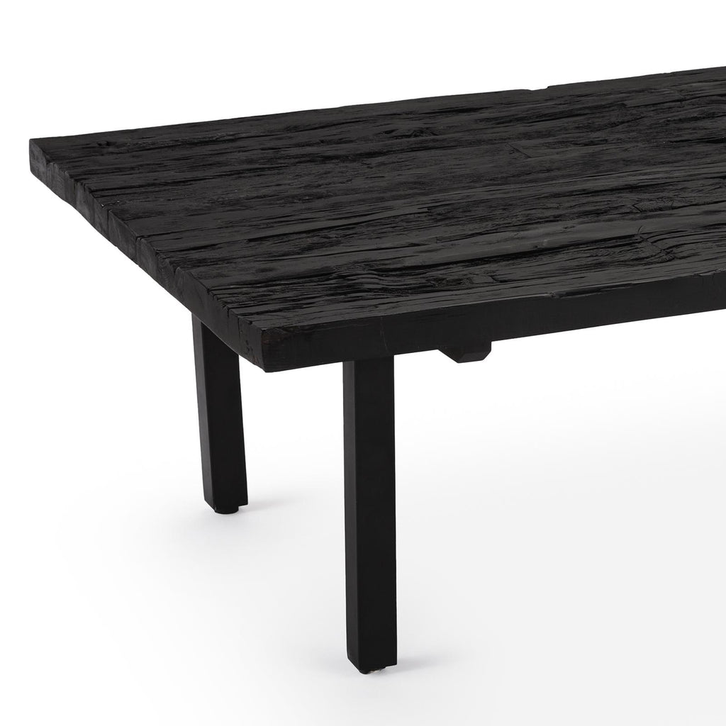 Ash Reclaimed Wood Cocktail Table (Black)