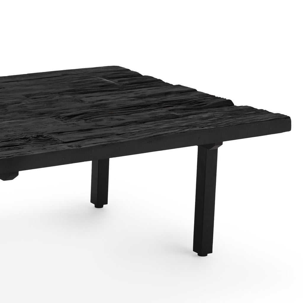 Ash Reclaimed Wood Cocktail Table (Black)