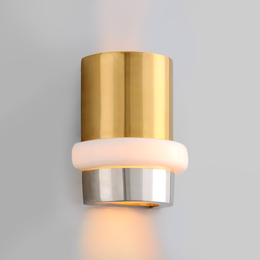 Beckenham Wall Sconce - Vintage Polished Brass And Nickel