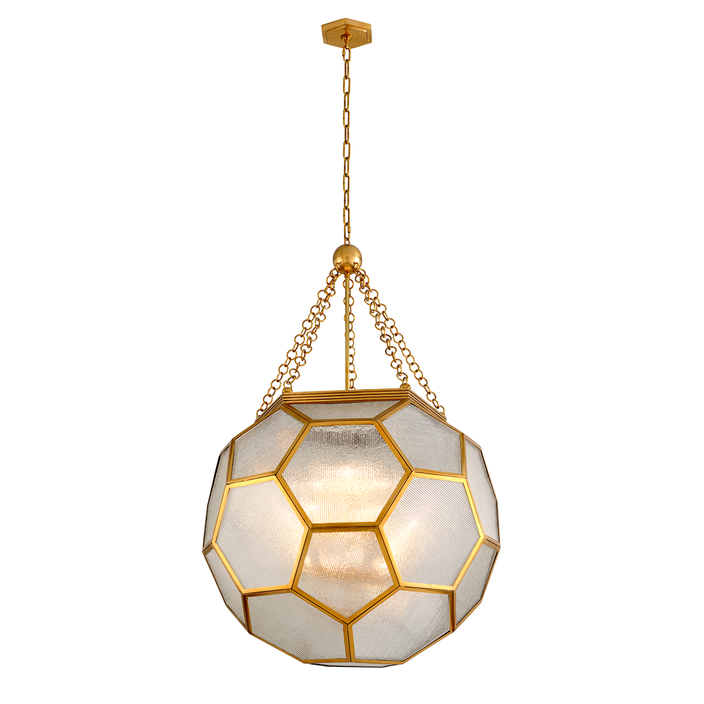 Hexsation Pendant 53" - Vintage Brass