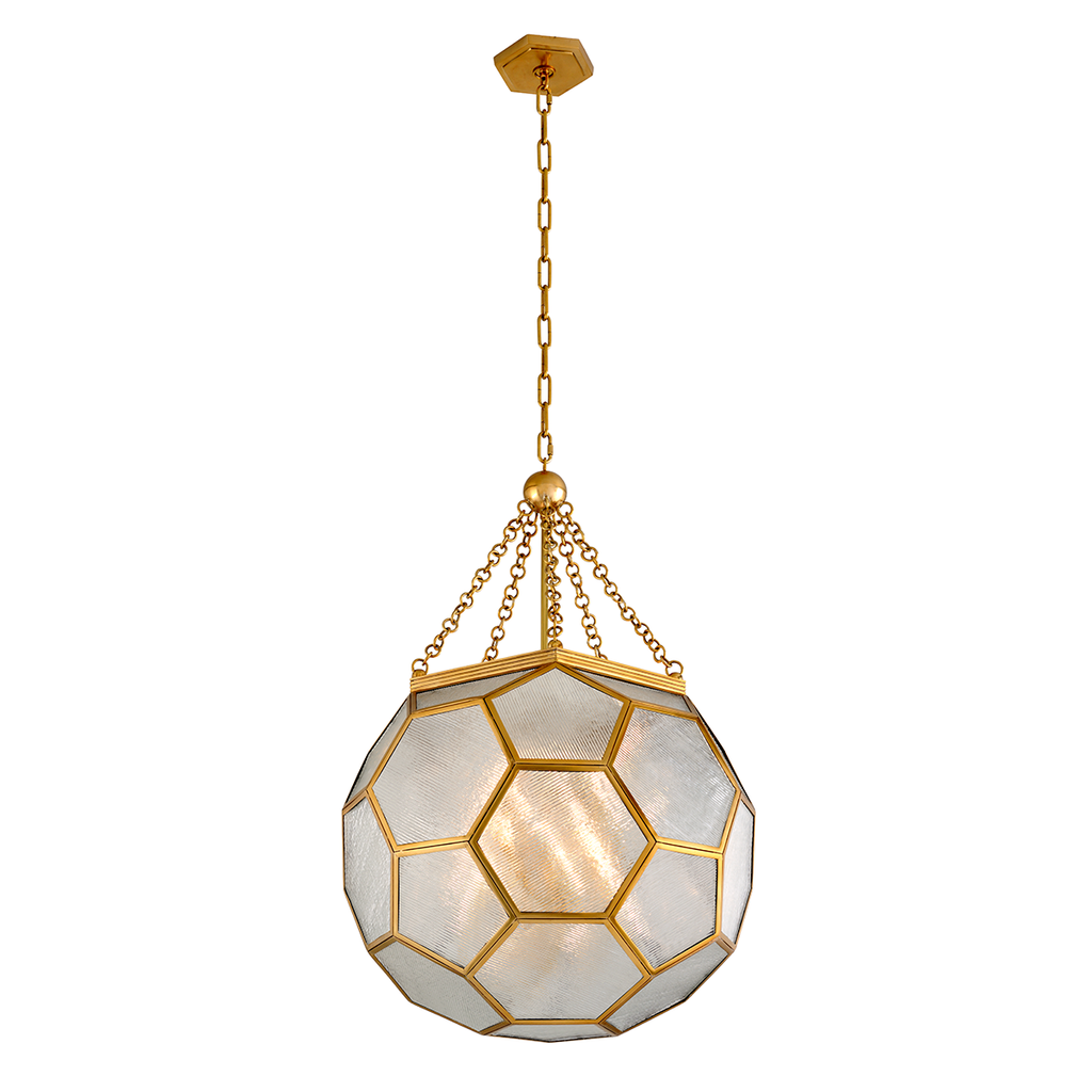 Hexsation Pendant 40" - Vintage Brass