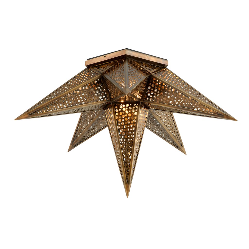 Star Of The East Semi Flush - Old World Bronze