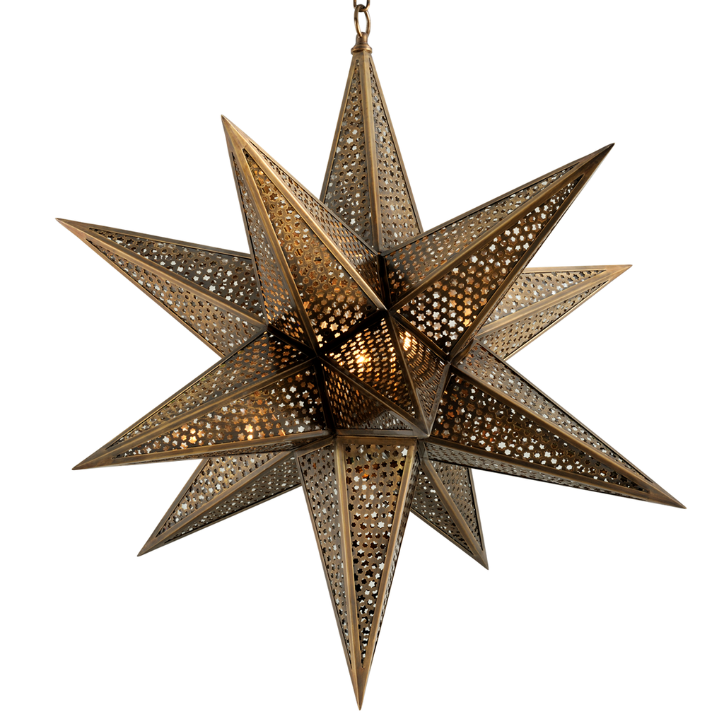 Star Of The East Chandelier 29" - Old World Bronze