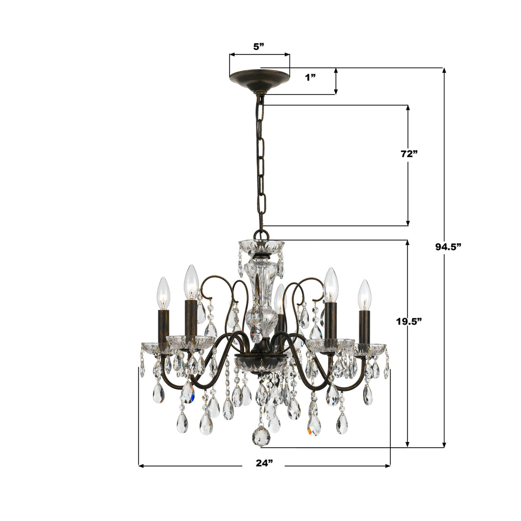 Butler 5 Light Chandelier