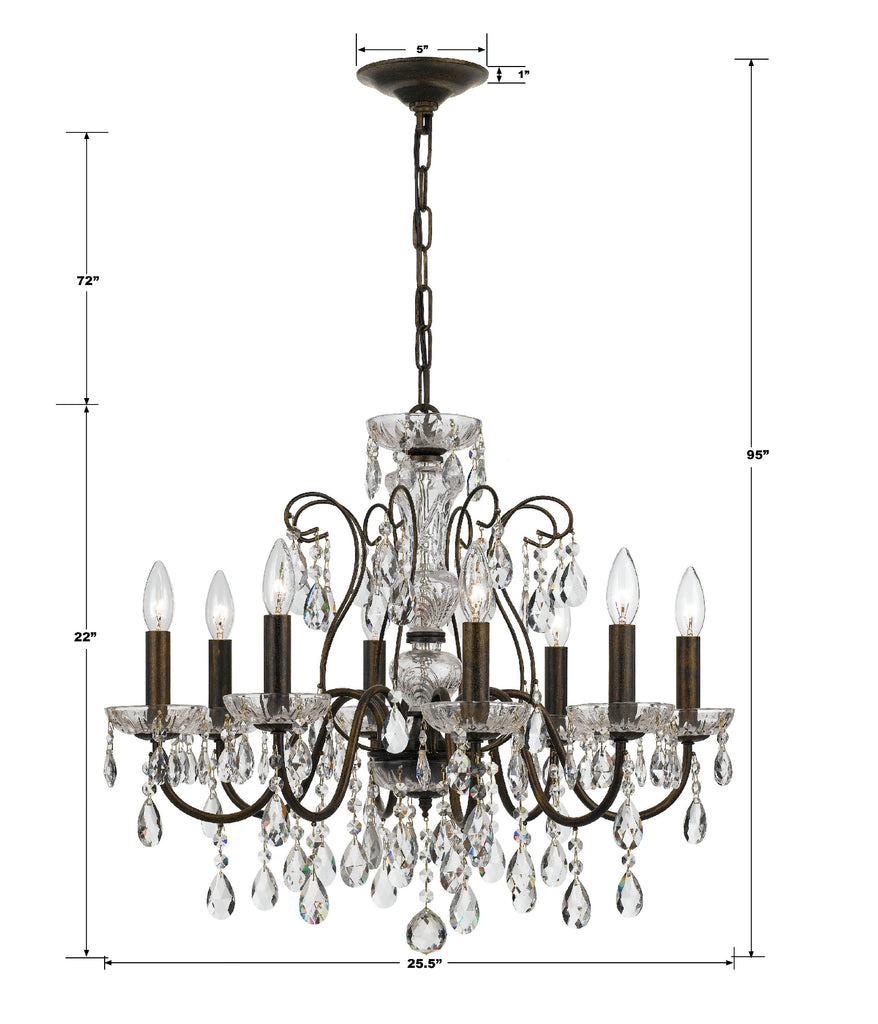 Butler 8 Light Chandelier