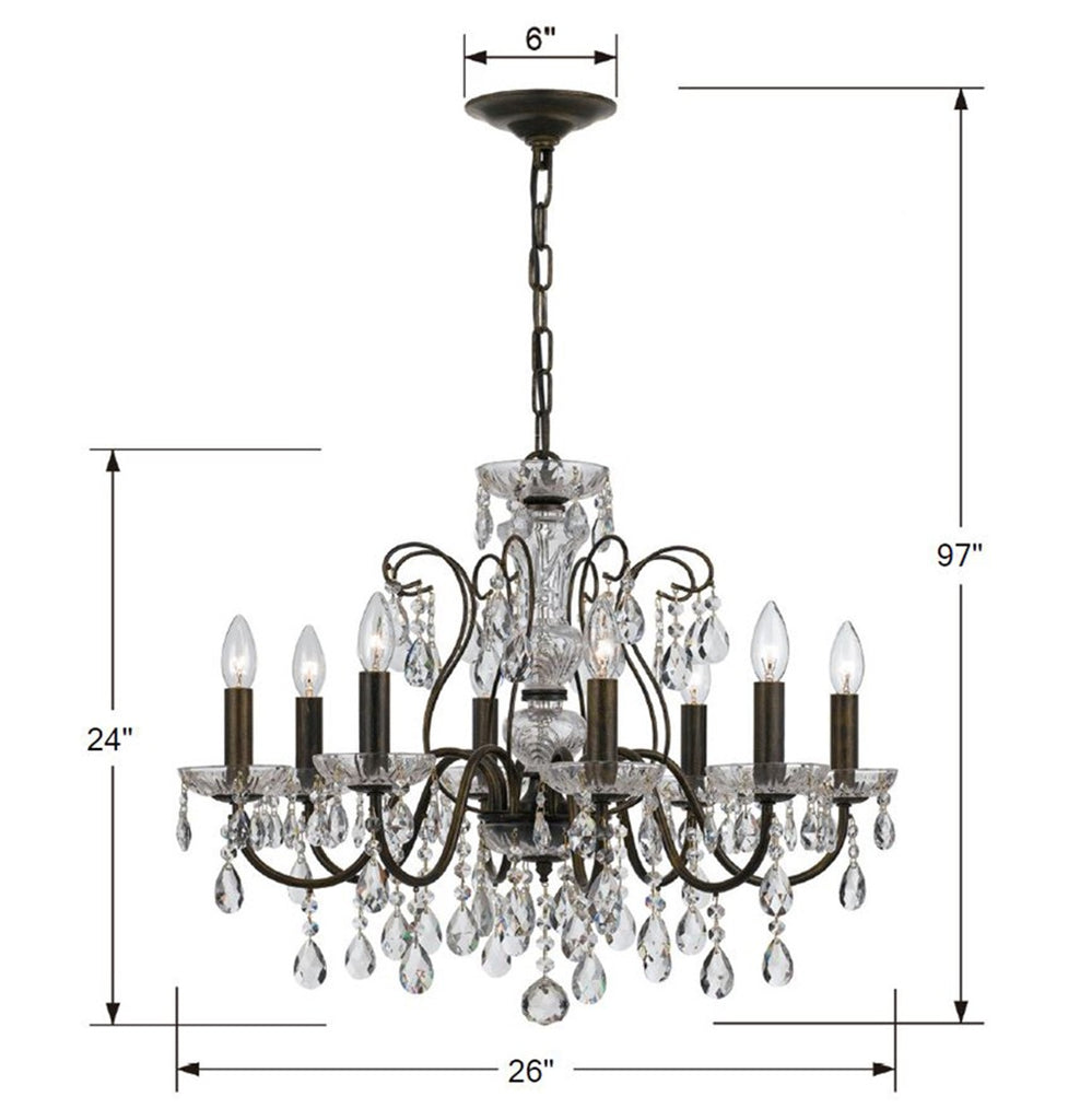 Butler 8 Light Chandelier