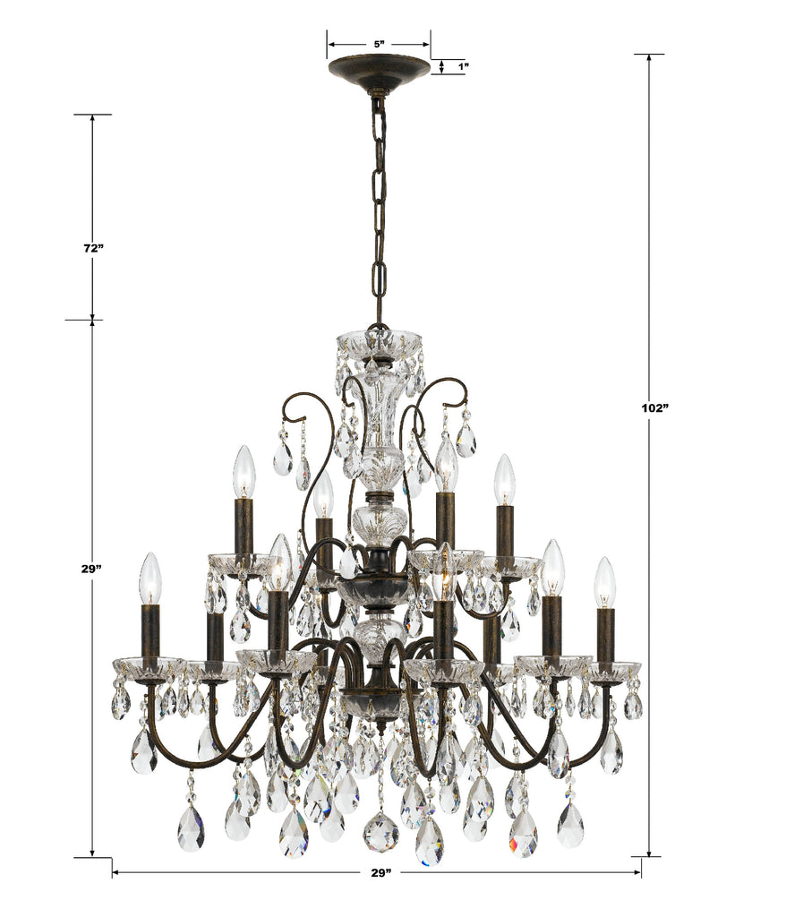 Butler 12 Light Chandelier