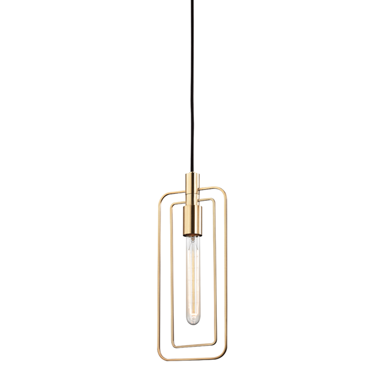 Masonville Pendant 6" - Aged Brass