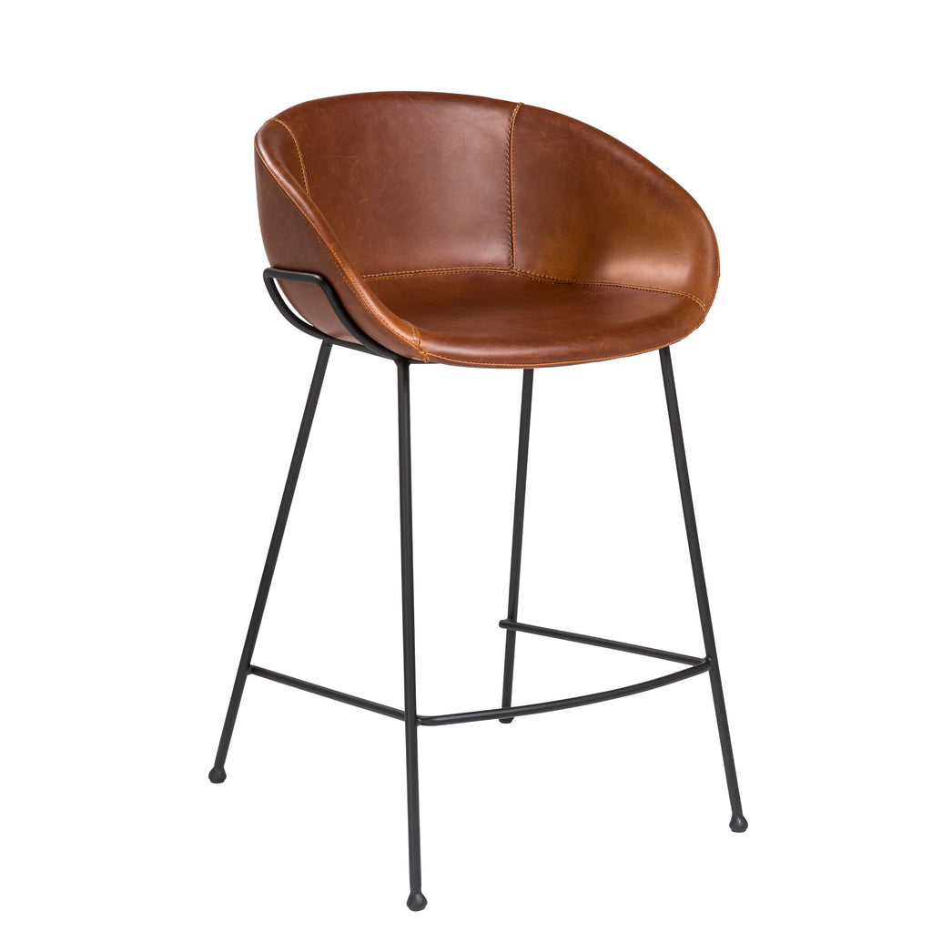 Zach-C Counter Stool - Dark Brown,Set of 2