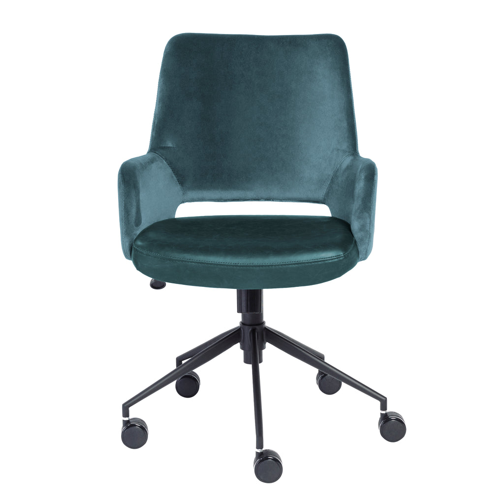 Desi Tilt Office Chair, Blue Velvet