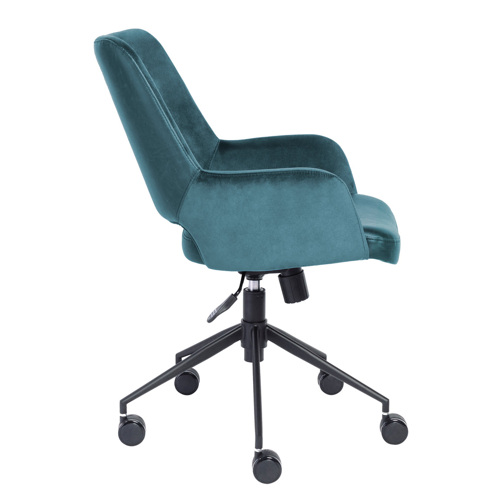 Desi Tilt Office Chair, Blue Velvet