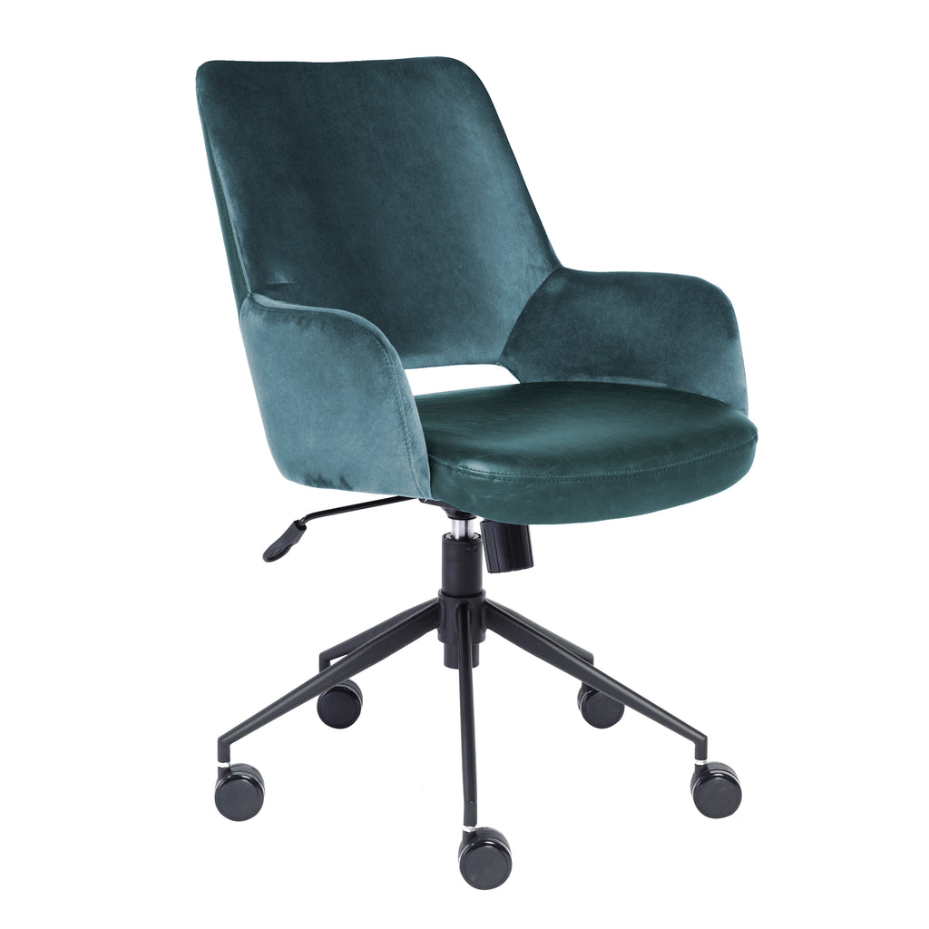 Desi Tilt Office Chair, Blue Velvet