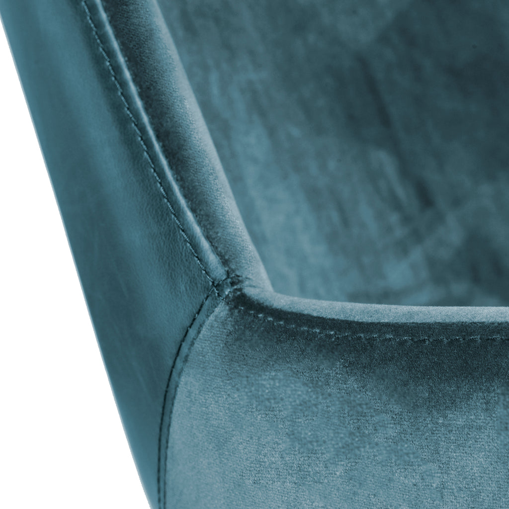 Desi Tilt Office Chair, Blue Velvet