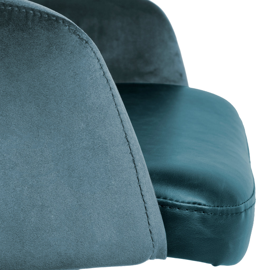 Desi Tilt Office Chair, Blue Velvet