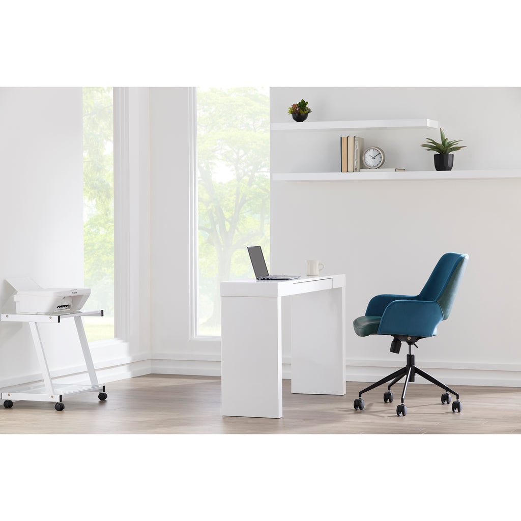 Desi Tilt Office Chair, Blue Velvet