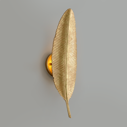 Featherette Wall Sconce - Mystic Gold Leaf