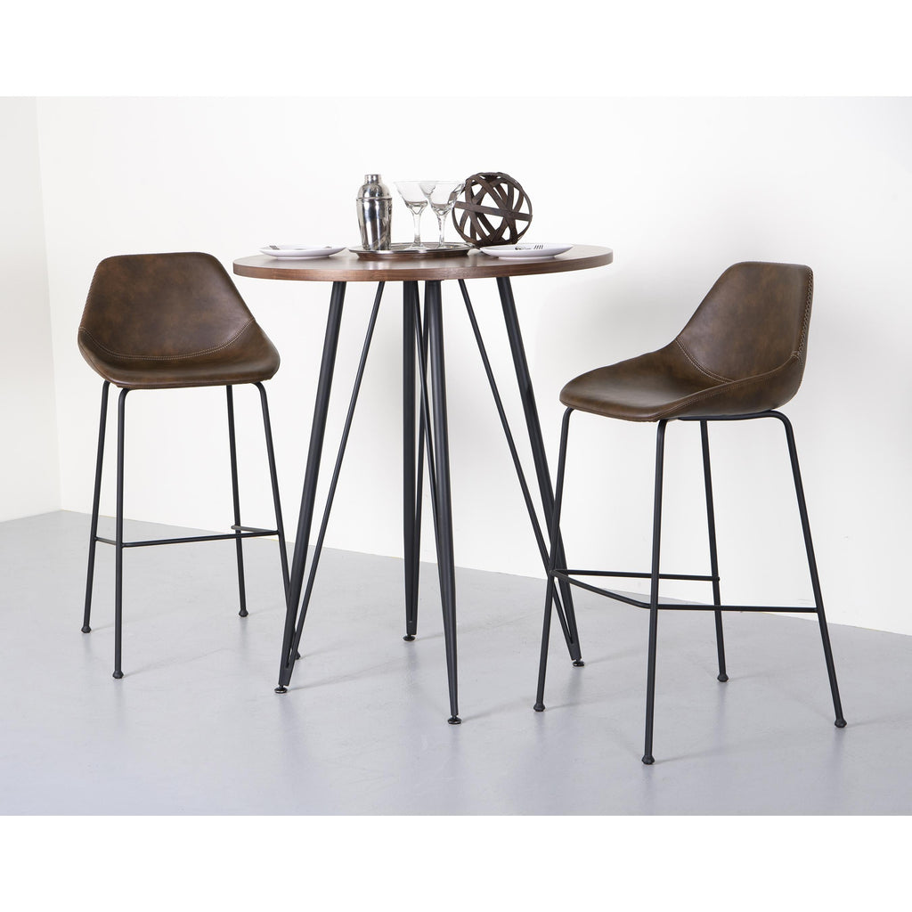 Corinna Bar Stool - Brown,Set of 2