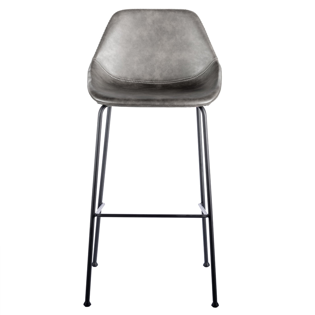 Corinna Bar Stool - Dark Grey,Set of 2