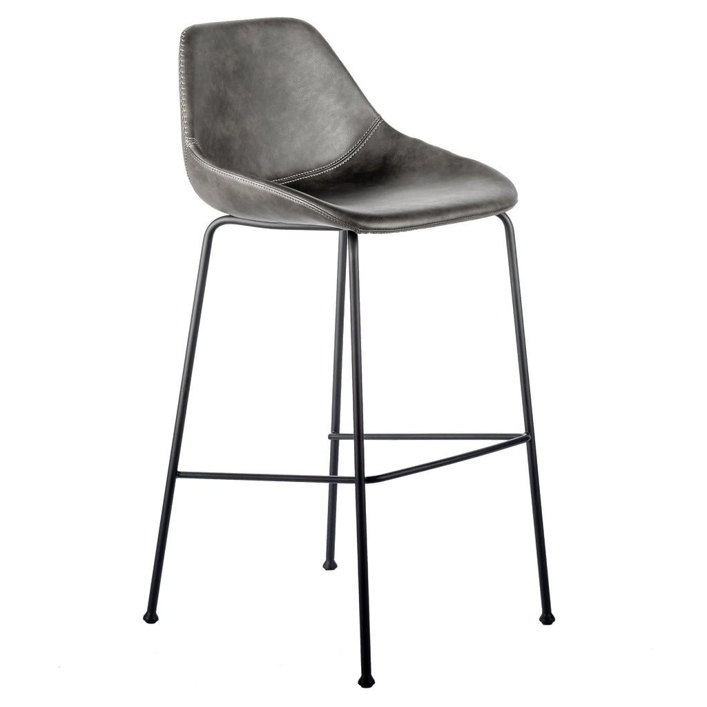 Corinna Bar Stool - Dark Grey,Set of 2