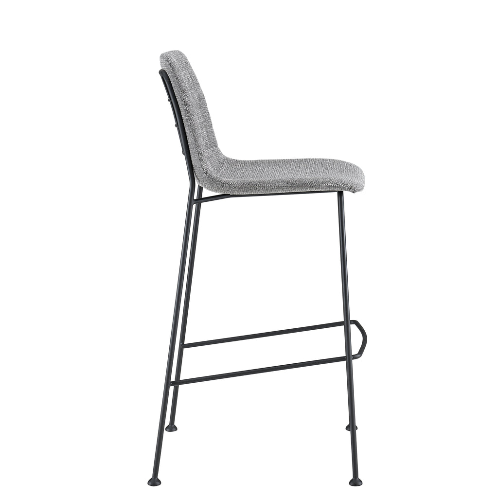 Elma-B Bar Stool - Light Grey,Set of 2