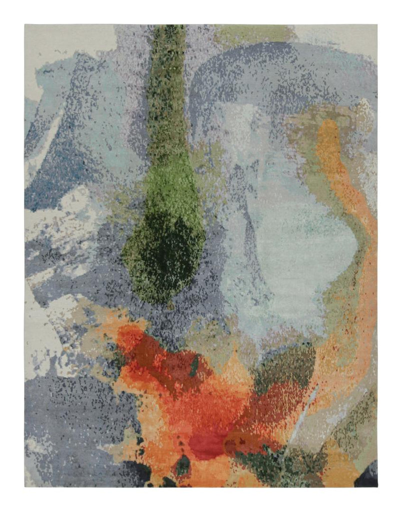 Abstract Rug, Monsoon by Natascha Maksimovic