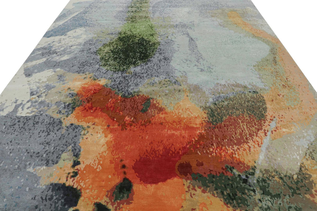 Abstract Rug, Monsoon by Natascha Maksimovic