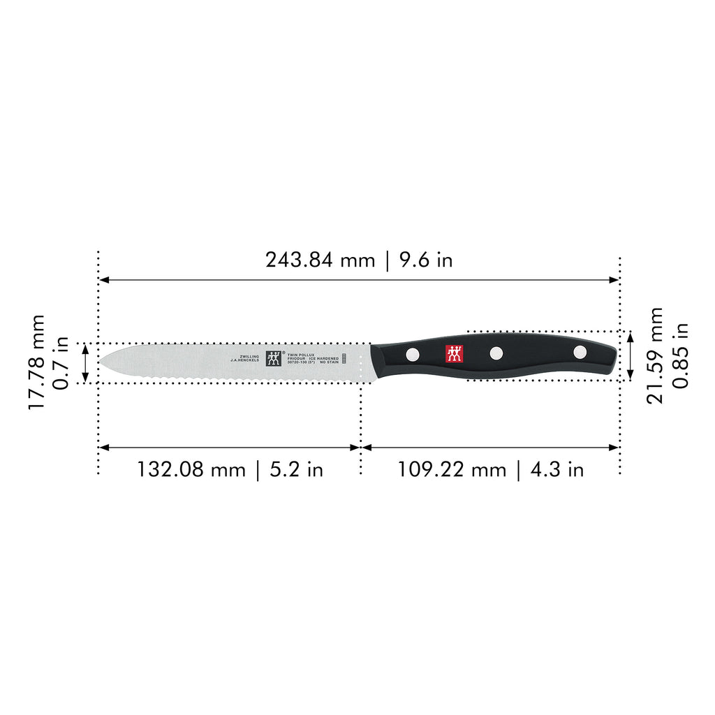 5" Serrated Utility Knife Twin Signature