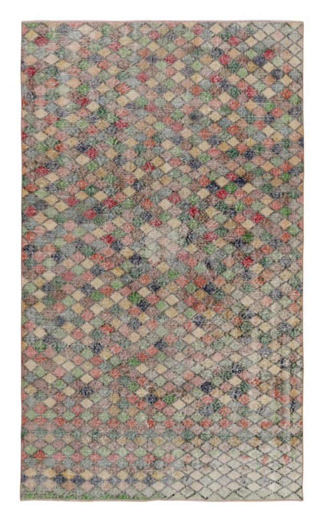 Vintage Zeki Muren Rug With Geometric Patterns 5×10