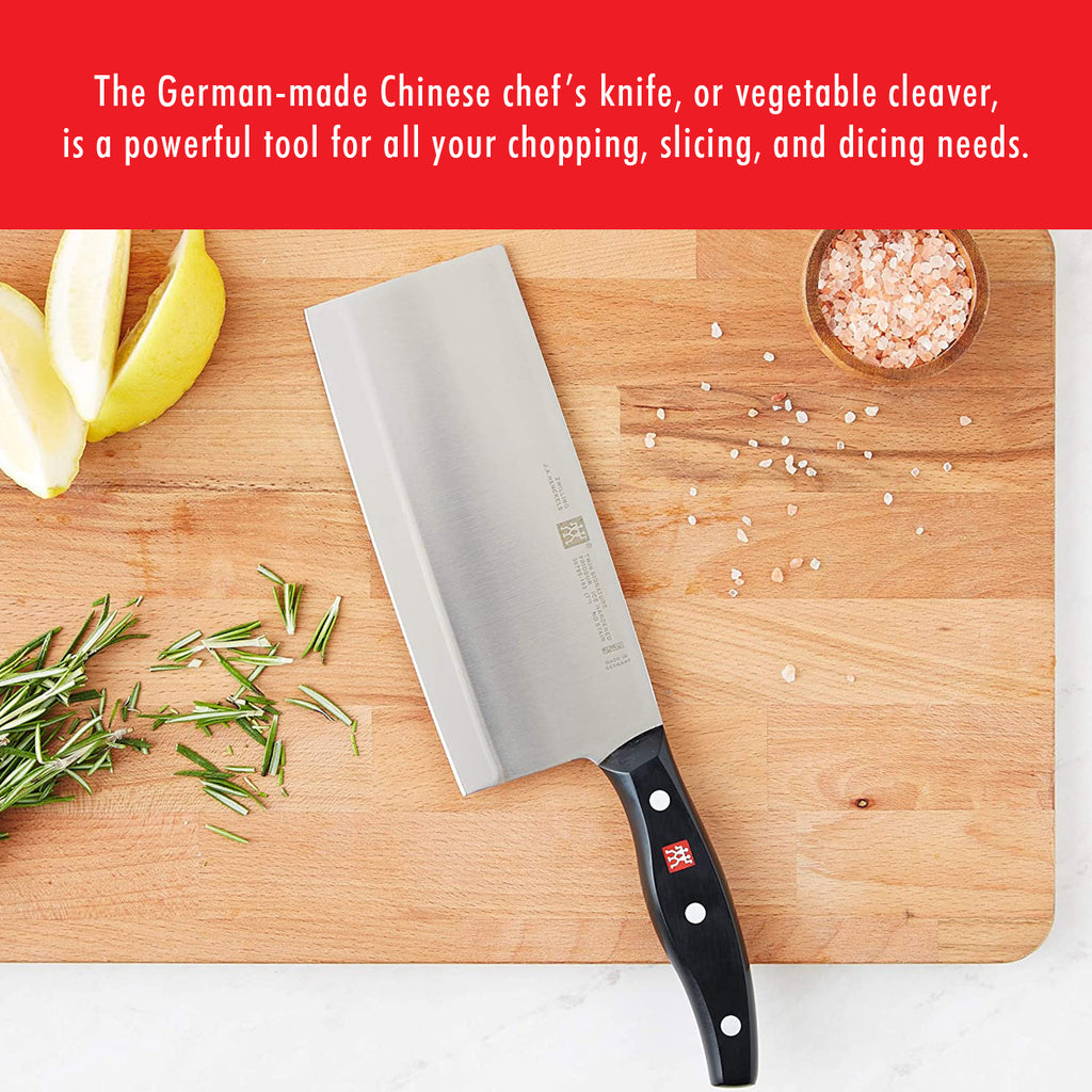 7" Chinese Chef's Knife/Vegetable Cleaver Twin Signature