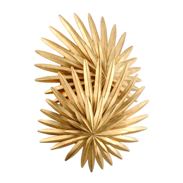 Savvy Wall Sconce 17" - Vintage Gold Leaf