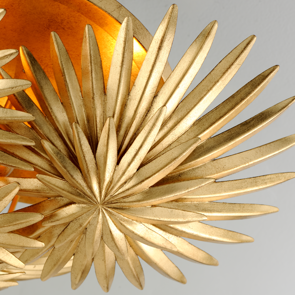 Savvy Semi Flush - Vintage Gold Leaf