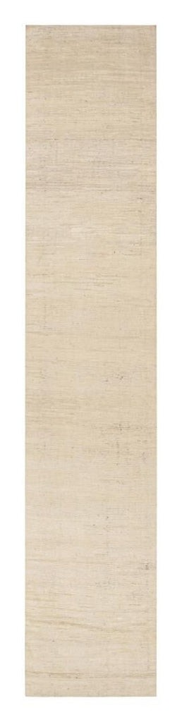 Contemporary Textural Runner in Beige Tones