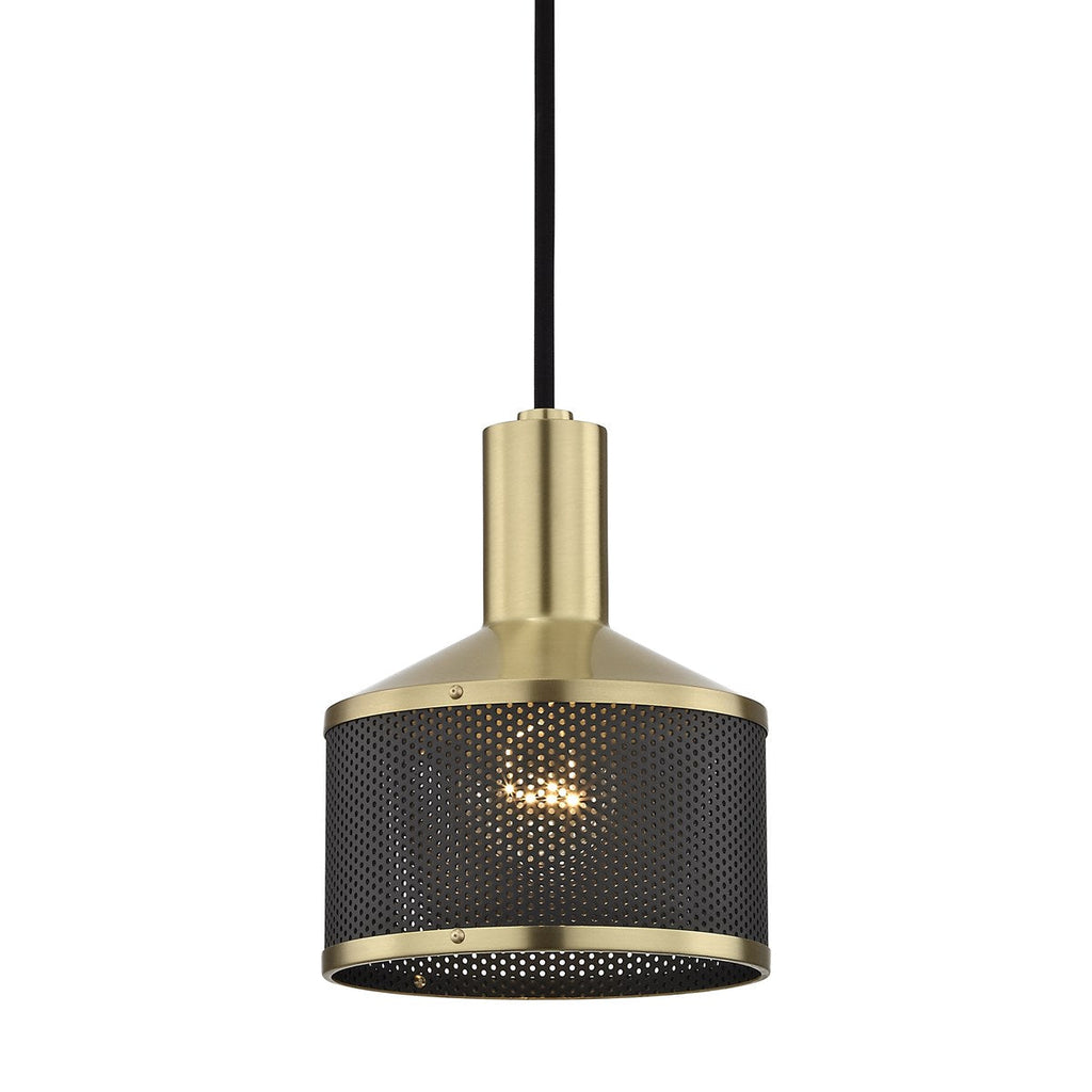 Yoko Pendant - Aged Brass/Dusk Black