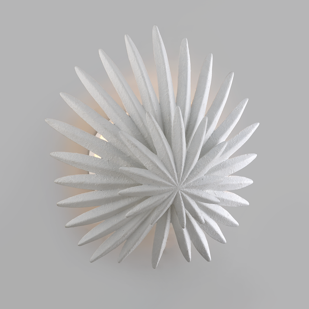 Savvy Wall Sconce 12" - Gesso White