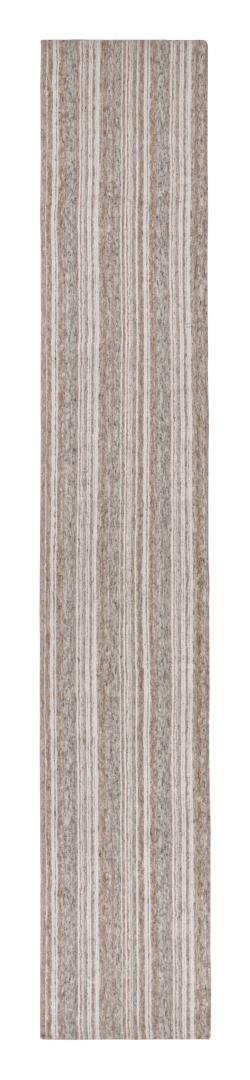 Modern Rug with Beige/Brown, White and Grey Stripes