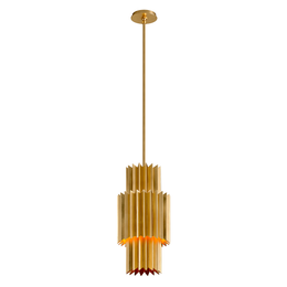 Moxy Pendant 19" - Gold Leaf