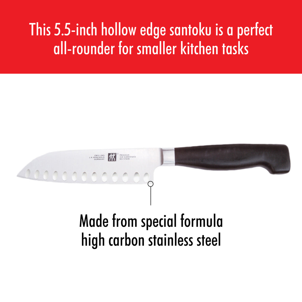 5.5" Hollow Edge Santoku Knife Four Star