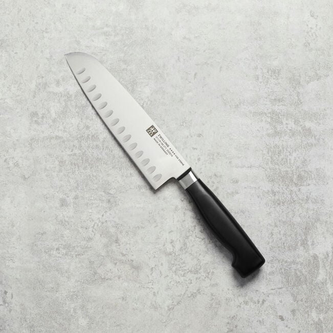 Zwilling Four Star Hollow Edge Santoku Knife